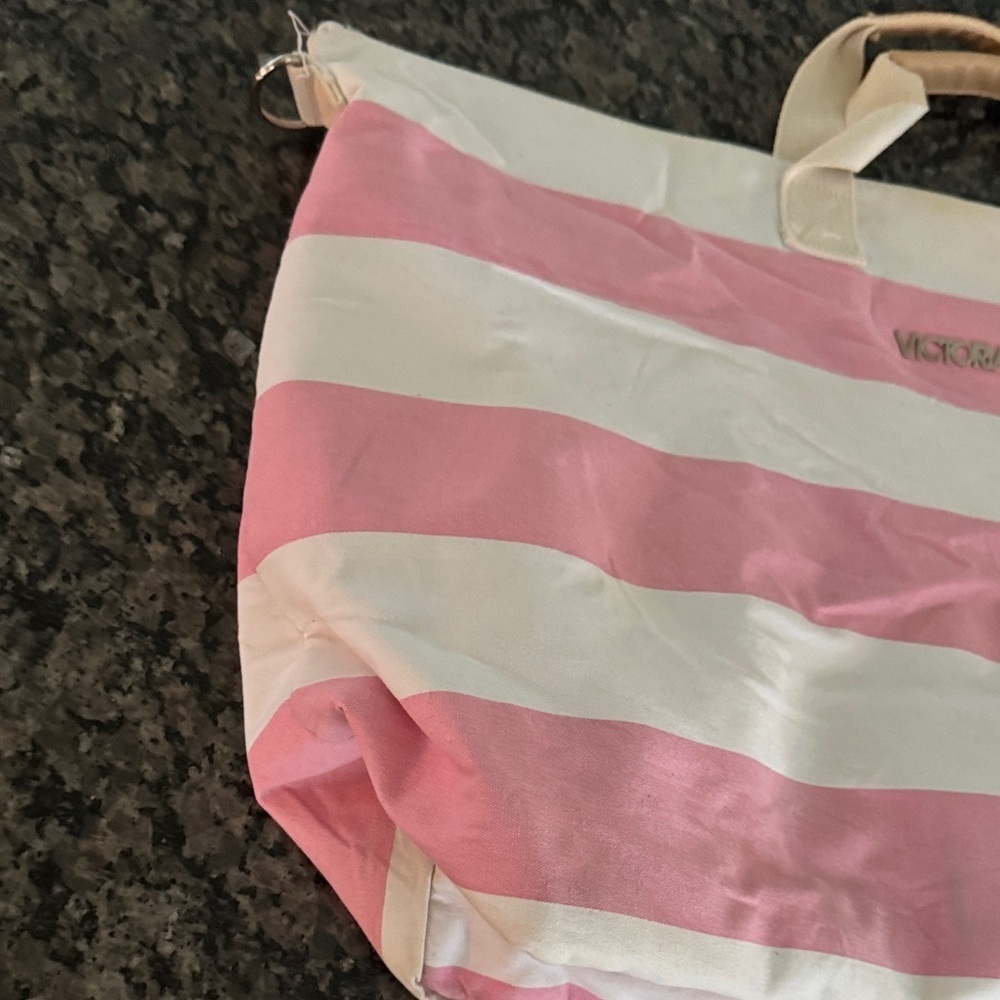 Victoria's Secret Pink and White Tote Bag - Picture 4 of 16